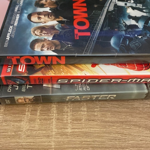 Other - DVD bundle of 3. Faster, Spider-Man (widescreen),Town